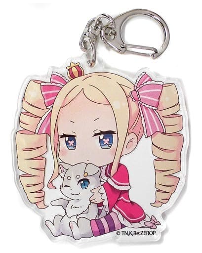 Beatrice Re:ZERO -Starting Life in Another World- Gyugyutto Acrylic Key Chain Key Ring [USED]