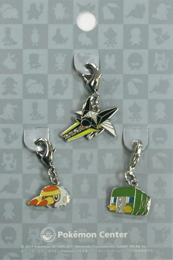 Grubbin Charjabug Vikavolt Pokemon National Pokedex Metal Charm Pokemon Center Limited Set of 3 Charm [USED]