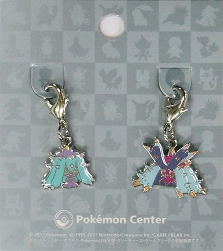Mareanie Toxapex Pokemon National Pokedex Metal Charm Pokemon Center Limited Set of 2 Charm [USED]