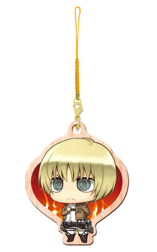 Armin Arlert Attack on Titan Wooden Straps Key Chain [USED]