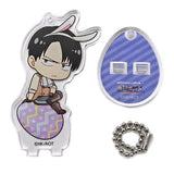 Levi Attack on Titan Season 2 Trading Acrylic Stand Key Chain Easter Ver. animate cafe Limited Key Chain [USED]