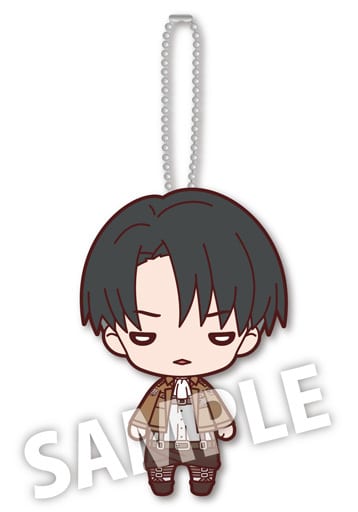 Levi Attack on Titan Nitotan Plush Toy with Ball Chain Key Chain [USED]