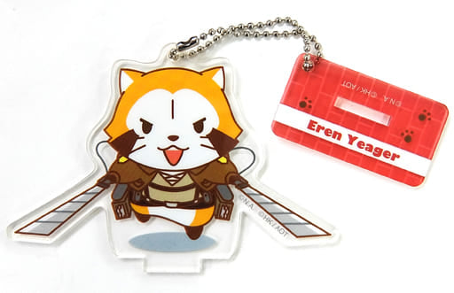 Ellen Yeager Raccoon Rascal X Attack on Titan Acrylic Key Chain Key Chain [USED]