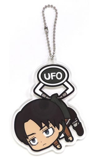 Levi Ufo Pinch Mascot Attack on Titan UFO Tsumamare Acrylic Key Chain Mascot Key Chain [USED]