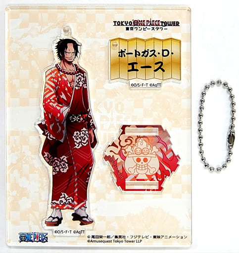 Portgas D. Ace One Piece Acrylic Stand Charm Tokyo One Piece Tower Tongari Store Limited Charm [USED]