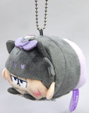 Ichimatsu Nya Nyi Nyu Nye Nyon Mr. Osomatsu x Sanrio Characters Mochitto Mascot Key Ring [USED]