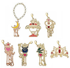 Moon Stick, etc. Sailor Moon Wire Art Charms All 7 Types Set Charm [USED]