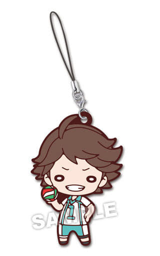 Toru Oikawa Haikyu!! Nitotan Aobajosai High School Uniform Rubber Mascot Key Chain [USED]