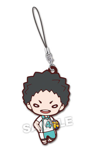 Hajime Iwaizumi Haikyu!! Nitotan Aobajosai High School Uniform Rubber Mascot Key Chain [USED]