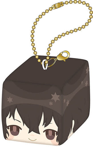 Osamu Dazai Bungo Stray Dogs Face Cube Plush Key Chain Collection Key Chain [USED]