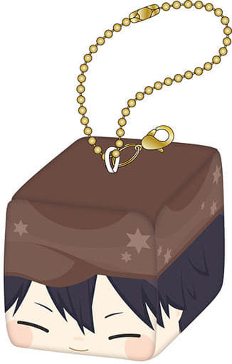 Ranpo Edogawa Bungo Stray Dogs Face Cube Plush Key Chain Collection Key Chain [USED]