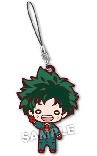 Izuku Midoriya My Hero Academia Nitotan Party Rubber Mascot Key Chain [USED]