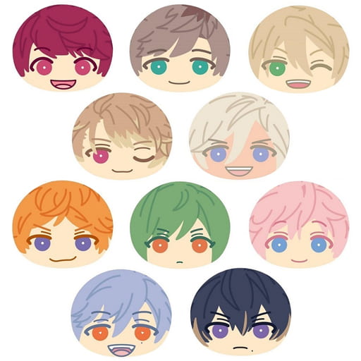 Sakuya Sakuma, etc. A3! Omanjuu Niginigi Mascot Spring & Summer Collection All 10 Types Set Key Ring [USED]