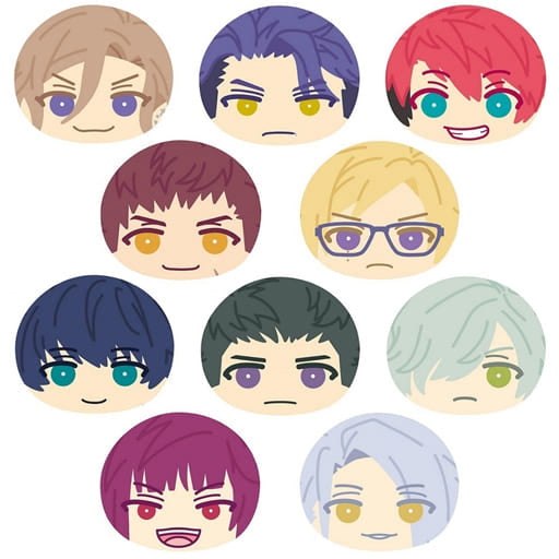 Banri Settsu, etc. A3! Omanjuu Niginigi Mascot Autumn & Winter Collection All 10 Types Set Key Ring [USED]