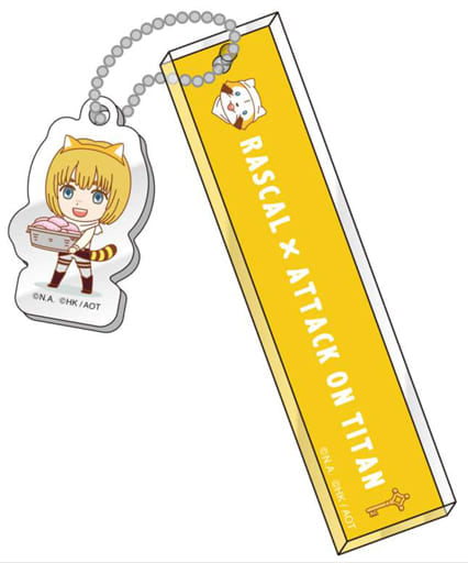 Armin Arlert Ver. Raccoon Rascal X Attack on Titan Room Key Chain Key Chain [USED]