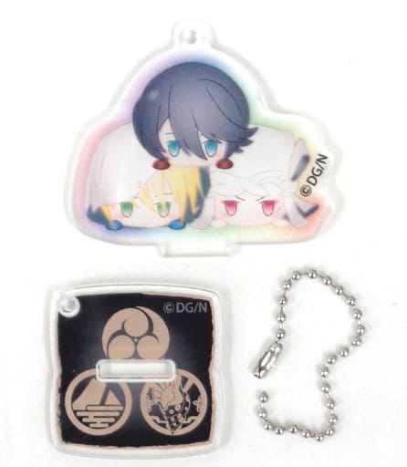 Yamanbagiri Kunihiro, etc. Secret Touken Ranbu ONLINE Odango Series Stand Mini Acrylic Key Chain Vol.2 Key Chain [USED]