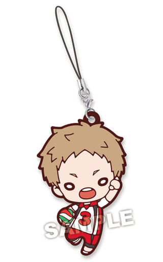 Morisuke Yaku Haikyu!! Nitotan Nekoma High School Uniform Rubber Mascot Key Chain [USED]