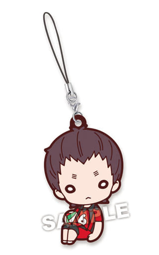 Shohei Fukunaga Haikyu!! Nitotan Nekoma High School Uniform Rubber Mascot Key Chain [USED]