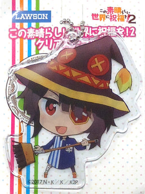 Megumin KonoSuba: God's Blessing on This Wonderful World! 2 Clear Strap LAWSON Limited Campaign Products Key Chain [USED]