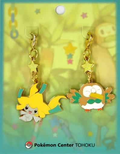Jirachi Rowlet Pokemon Center Touhoku Pokemon Metal Charm Set Pokemon Center Limited Charm [USED]
