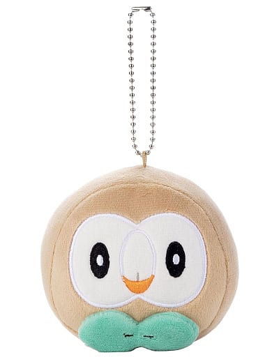 Rowlet Pokemon Mocchi-Mocchi-Style Face Type Mascot Key Chain [USED]