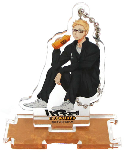 Kei Tsukishima Haikyu!! Acrylic Key Chain Stand Type Karasuno Sports Festival in J-World Tokyo Limited Key Chain [USED]