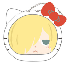 Yuri Plisetsky Hello Kitty Yuri!!! on Ice X Sanrio Characters Omanjuu Niginigi Mascot Key Ring [USED]