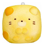 Cat Sumikko Gurashi Chigiri Bread Squeeze Mascot Key Ring [USED]