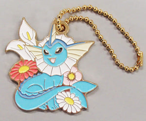 Vaporeon Pokemon Ichiban Kuji Eievui & Flowers Design Charm Prize G Charm [USED]