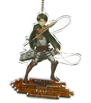 Levi Ackerman Attack on Titan Acrylic Stand Key Chain Attack On Titan in Joypolis -Season2- Limited Key Chain [USED]