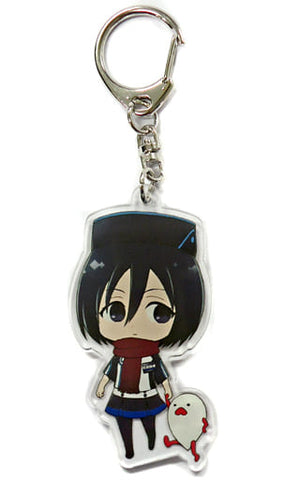 Mikasa Ackerman Attack on Titan Trading Acrylic Key Chains Attack On Titan in Joypolis -Season2- Limited Key Chain [USED]