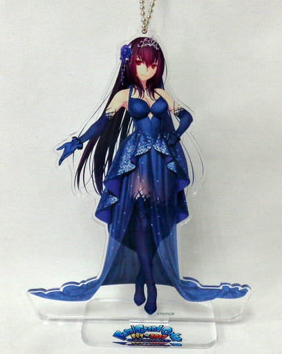 Lancer / Scathah Fate/Grand Order Newly Drawn Acrylic Mascot Anniversary Pick Up Fes. 2017 2nd Anniversary Limited Key Chain [USED]