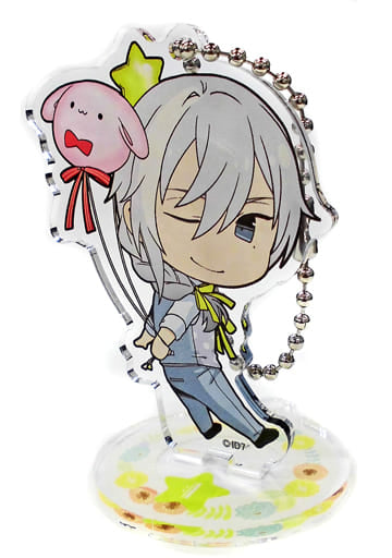 Yuki IDOLiSH7 Trading Acrylic Stand Key Chain Rabbit Baloon Ver. animate cafe Limited Key Chain [USED]