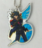 Fudo Yusei Yu-Gi-Oh! 5D's Legendary Duelist Acrylic Mirror Key Chain Ichiban Cafe Yu-Gi-Oh! Series Limited Key Chain [USED]