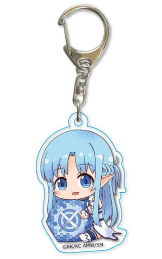 Asuna Sword Art Online The Movie: Ordinal Scale Gyugyutto Acrylic Key Chain Key Ring [USED]