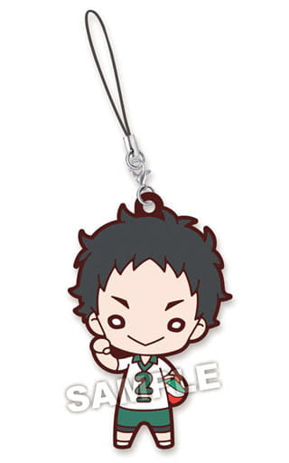 Kaname Moniwa IH Qualifying Haikyu!! Nitotan Date Technical High School Uniform Rubber Mascot Key Chain [USED]