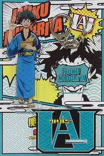 My Hero Academia Izuku Midoriya Acrylic Stand Charm Oedo Onsen Monogatari Plus Ultra!! Oedo Onsen Kagai Jugyo Exclusive Charm [USED]