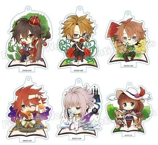 Arsene Lupin, etc. Code:Realize Guardian of Rebirth Trading Acrylic Key Chains Vol.2 All 6 Types Set Key Chain [USED]