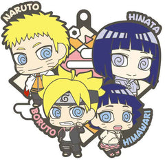 Naruto, etc. Boruto: Naruto Next Generations Buddycolle Rubber Mascot Family Datte Basa! Edition Key Ring [USED]