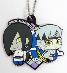 Orochimaru Mitsuki Secret Boruto: Naruto Next Generations Buddycolle Rubber Mascot Family Datte Basa! Edition Key Ring [USED]