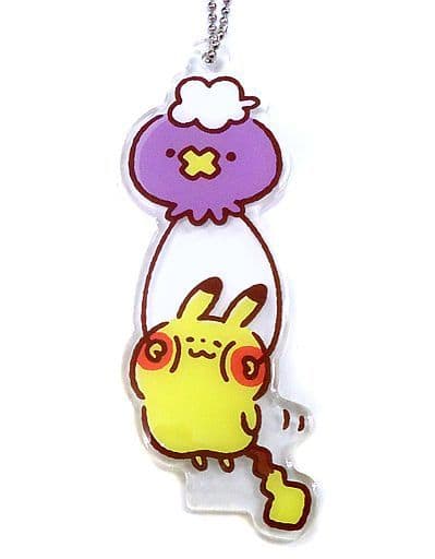 Pikachu Drifloon Pokemon Pokemon Yurutto Acrylic Keychain Collection Pokemon Center Limited Key Chain [USED]
