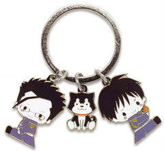 Mustang Fuse Sanrio Characters X Fullmetal Alchemist: Brotherhood Metal Key Chain Key Chain [USED]
