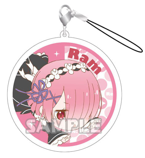 Ram Re:ZERO -Starting Life in Another World- Cararium Acrylic Strap Vol.1 Key Chain [USED]