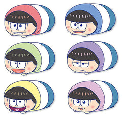 Osomatsu, etc. Mr. Osomatsu Punikororin Mochitto Mascot Raglan Ver. All 6 Types Set Key Ring [USED]