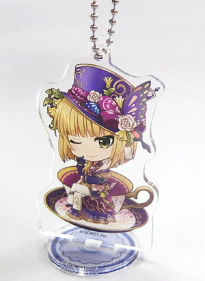 Mad Hatter 100 Sleeping Princes and the Kingdom of Dreams Trading Acrylic Stand Key Chain animate cafe Limited Key Chain [USED]