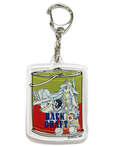 Backdraft My Hero Academia Acrylic Keychain Bunbougu Cafe 2017 Limited Key Chain [USED]