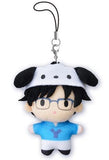 Yuri Katsuki Open Eyes Yuri!!! on Ice X Sanrio Characters Petit Nui Mascot Key Ring [USED]