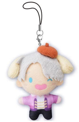 Victor Nikiforov Open Mouth Yuri!!! on Ice X Sanrio Characters Petit Nui Mascot Key Ring [USED]