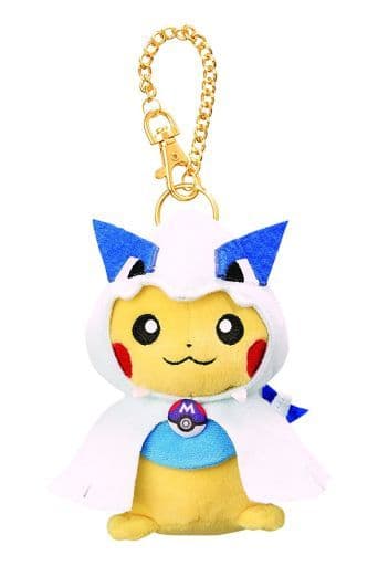 Pikachu in Lugia Poncho Pokemon Pikachu in Lugia Poncho Pokemon Center Limited Key Chain [USED]