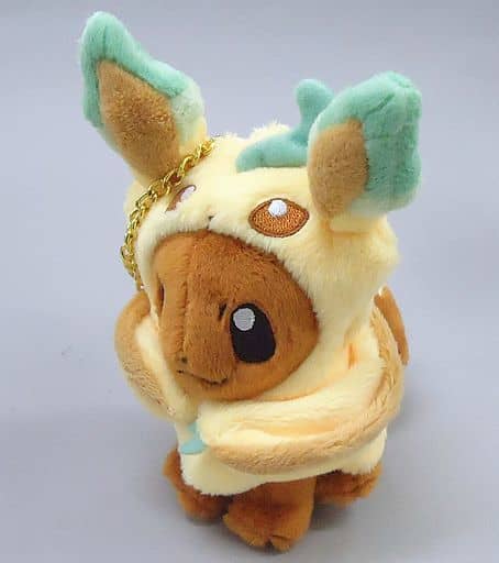 Eevee Leafeon Pokemon Mascot Poncho Series Pokemon Center Limited Key Chain [USED]